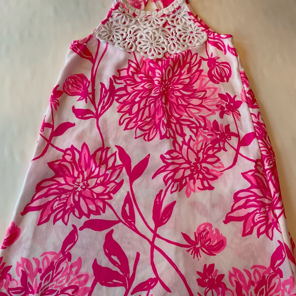 Lilly Pulitzer girls floral tank dress size 8